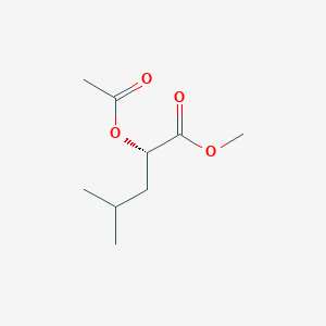 Methyl (2S)-2-(acetyloxy)-4-methylpentanoate