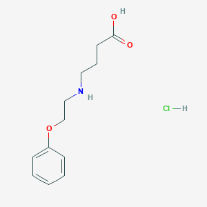 B1419452 4-[(2-Phenoxyethyl)amino]butanoic acid hydrochloride CAS No. 1193390-32-7