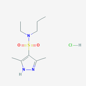 molecular formula C10H20ClN3O2S B1419456 N-乙基-3,5-二甲基-N-丙基-1H-吡唑-4-磺酰胺盐酸盐 CAS No. 1239733-59-5