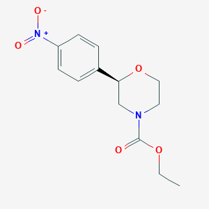 ethyl (2R)-2-(4-nitrophenyl)morpholine-4-carboxylate