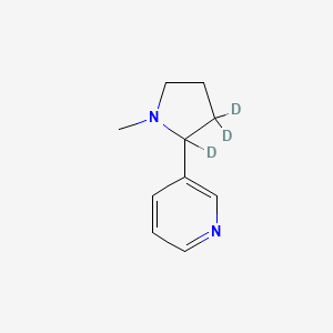 B1419458 (+/-)-Nicotine-3'-d3 CAS No. 1189681-48-8