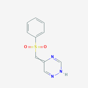 5-[(Benzenesulfonyl)methylidene]-2,5-dihydro-1,2,4-triazine