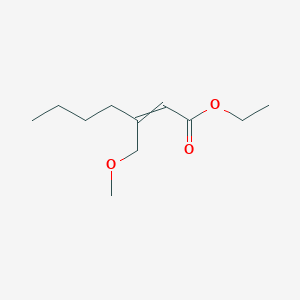 molecular formula C11H20O3 B14194598 Ethyl 3-(methoxymethyl)hept-2-enoate CAS No. 922177-86-4