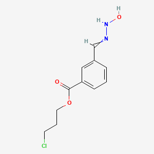 3-Chloropropyl 3-[(2-hydroxyhydrazinylidene)methyl]benzoate