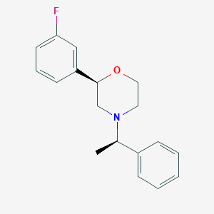 (2R)-2-(3-fluorophenyl)-4-[(1R)-1-phenylethyl]morpholine