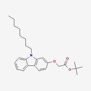 molecular formula C26H35NO3 B14194628 tert-Butyl [(9-octyl-9H-carbazol-2-yl)oxy]acetate CAS No. 920982-59-8