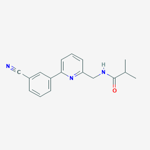 N-{[6-(3-Cyanophenyl)pyridin-2-yl]methyl}-2-methylpropanamide