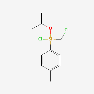 molecular formula C11H16Cl2OSi B14194670 Chloro(chloromethyl)(4-methylphenyl)[(propan-2-yl)oxy]silane CAS No. 879409-36-6