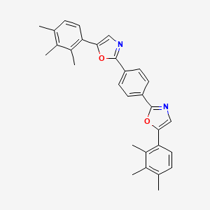 molecular formula C30H28N2O2 B14194674 2,2'-(1,4-Phenylene)bis[5-(2,3,4-trimethylphenyl)-1,3-oxazole] CAS No. 918107-40-1