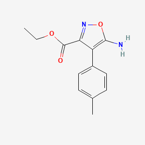 B1419468 Ethyl 5-amino-4-P-tolylisoxazole-3-carboxylate CAS No. 763109-08-6