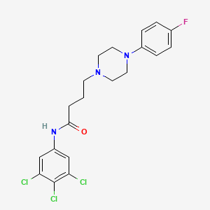 molecular formula C20H21Cl3FN3O B14194689 4-[4-(4-Fluorophenyl)piperazin-1-yl]-N-(3,4,5-trichlorophenyl)butanamide CAS No. 923024-90-2