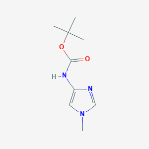 molecular formula C9H15N3O2 B141947 叔丁基（1-甲基-1H-咪唑-4-基）氨基甲酸酯 CAS No. 128293-71-0