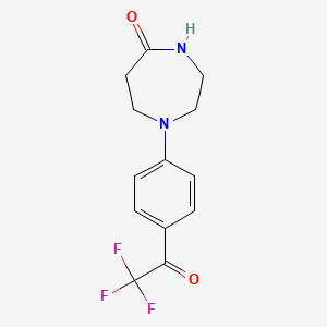 1-[4-(Trifluoroacetyl)phenyl]-1,4-diazepan-5-one