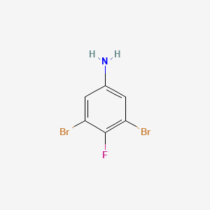 molecular formula C6H4Br2FN B1419471 3,5-二溴-4-氟苯胺 CAS No. 1003709-35-0