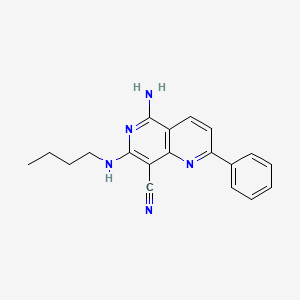 5-Amino-7-(butylamino)-2-phenyl-1,6-naphthyridine-8-carbonitrile