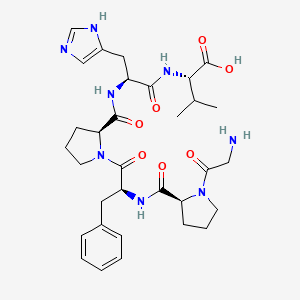 Glycyl-L-prolyl-L-phenylalanyl-L-prolyl-L-histidyl-L-valine