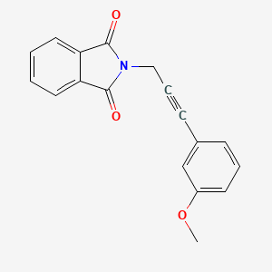 molecular formula C18H13NO3 B14194765 2-[3-(3-Methoxyphenyl)prop-2-yn-1-yl]-1H-isoindole-1,3(2H)-dione CAS No. 922190-45-2