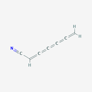 molecular formula C7H3N B14194766 Hepta-2,3,4,5,6-pentaenenitrile CAS No. 918530-27-5