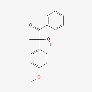 molecular formula C16H16O3 B14194802 2-Hydroxy-2-(4-methoxyphenyl)-1-phenylpropan-1-one CAS No. 876069-52-2