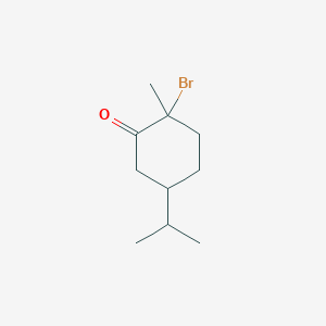 2-Bromo-2-methyl-5-(propan-2-yl)cyclohexan-1-one