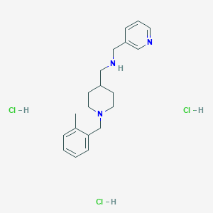 B1419483 {[1-(2-Methylbenzyl)piperidin-4-YL]methyl}-(pyridin-3-ylmethyl)amine trihydrochloride CAS No. 1185303-72-3