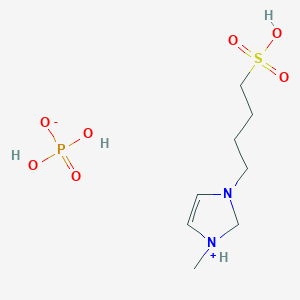 dihydrogen phosphate;4-(1-methyl-1,2-dihydroimidazol-1-ium-3-yl)butane-1-sulfonic acid