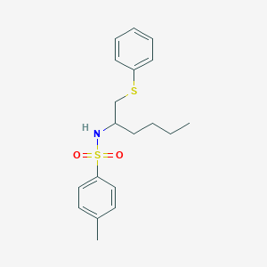 Benzenesulfonamide, 4-methyl-N-[1-[(phenylthio)methyl]pentyl]-