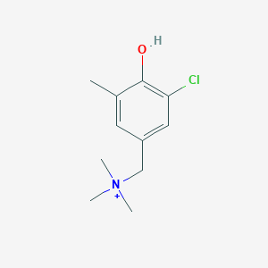 molecular formula C11H17ClNO+ B14194866 (3-Chloro-4-hydroxy-5-methylphenyl)-N,N,N-trimethylmethanaminium CAS No. 920509-11-1