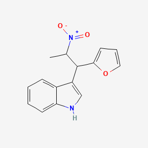 molecular formula C15H14N2O3 B14194868 1H-Indole, 3-[1-(2-furanyl)-2-nitropropyl]- CAS No. 847846-88-2