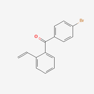 molecular formula C15H11BrO B14194900 (4-Bromophenyl)(2-ethenylphenyl)methanone CAS No. 918825-53-3