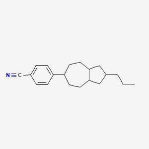 4-(2-Propyldecahydroazulen-6-yl)benzonitrile