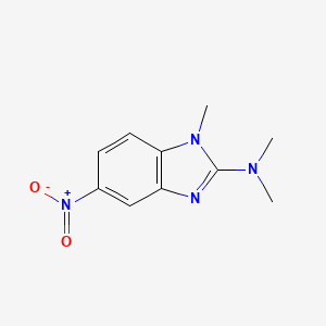 molecular formula C10H12N4O2 B14194948 N,N,1-Trimethyl-5-nitro-1H-benzimidazol-2-amine CAS No. 832102-63-3