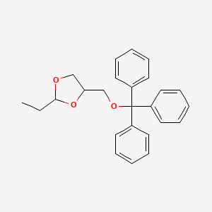 2-Ethyl-4-[(triphenylmethoxy)methyl]-1,3-dioxolane