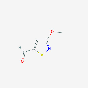 molecular formula C5H5NO2S B1419496 3-甲氧基-1,2-噻唑-5-甲醛 CAS No. 300768-05-2