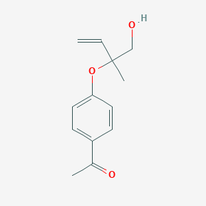 1-{4-[(1-Hydroxy-2-methylbut-3-en-2-yl)oxy]phenyl}ethan-1-one