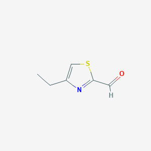 molecular formula C6H7NOS B1419497 4-乙基噻唑-2-甲醛 CAS No. 211943-05-4