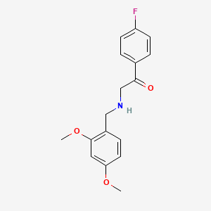 2-{[(2,4-Dimethoxyphenyl)methyl]amino}-1-(4-fluorophenyl)ethan-1-one