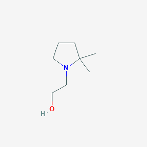 molecular formula C8H17NO B14194983 2-(2,2-Dimethylpyrrolidin-1-yl)ethan-1-ol CAS No. 831197-16-1