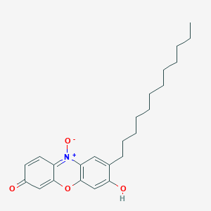 molecular formula C24H31NO4 B14194993 8-Dodecyl-7-hydroxy-10-oxo-3H-10lambda~5~-phenoxazin-3-one CAS No. 865441-00-5