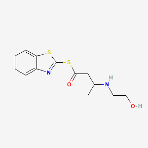 S-1,3-Benzothiazol-2-yl 3-[(2-hydroxyethyl)amino]butanethioate