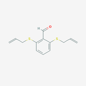 molecular formula C13H14OS2 B14195047 2,6-Bis[(prop-2-en-1-yl)sulfanyl]benzaldehyde CAS No. 918882-55-0