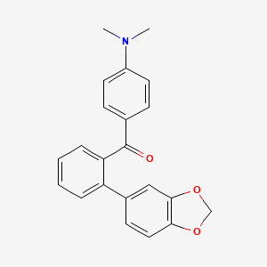 (2-Benzo[1,3]dioxol-5-yl-phenyl)-(4-dimethylaminophenyl)-methanone