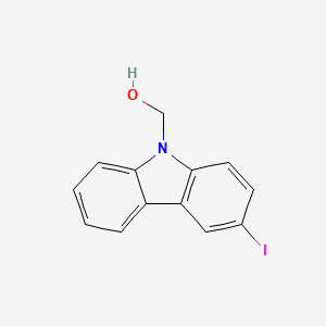 9H-Carbazole-9-methanol, 3-iodo-