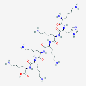 molecular formula C42H81N15O8 B14195068 L-Lysine, L-lysyl-L-histidyl-L-lysyl-L-lysyl-L-lysyl-L-lysyl- CAS No. 835632-67-2