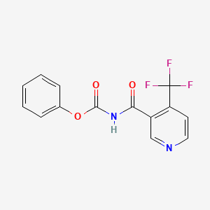 molecular formula C14H9F3N2O3 B14195074 Phenyl [4-(trifluoromethyl)pyridine-3-carbonyl]carbamate CAS No. 852241-62-4