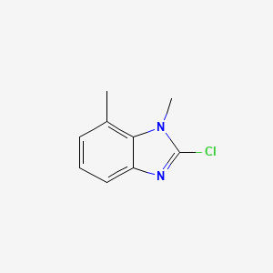 molecular formula C9H9ClN2 B1419508 2-氯-1,7-二甲基-1H-苯并[d]咪唑 CAS No. 24133-82-2