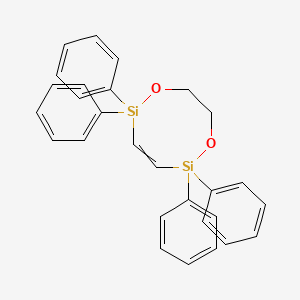 molecular formula C28H26O2Si2 B14195112 2,2,5,5-Tetraphenyl-2,5,7,8-tetrahydro-1,6,2,5-dioxadisilocine CAS No. 920755-42-6