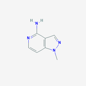 molecular formula C7H8N4 B1419512 1-methyl-1H-Pyrazolo[4,3-c]pyridin-4-amine CAS No. 494767-19-0