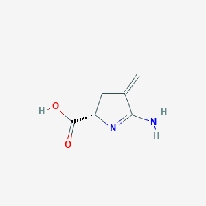 (2S)-5-Amino-4-methylidene-3,4-dihydro-2H-pyrrole-2-carboxylic acid