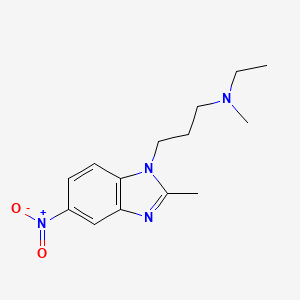 N-Ethyl-N-methyl-3-(2-methyl-5-nitro-1H-benzimidazol-1-yl)propan-1-amine